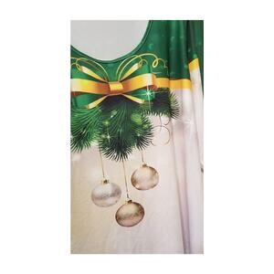 Woman's Unbranded Christmas Pajama Set w-Slippers Size XXL Lng Sleeves - EUC